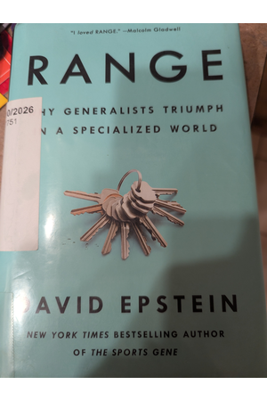 Cover of Range: Why Generalists Triumph in a Specialized World