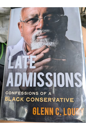Cover of Late Admissions: Conversations of a Black Conservative