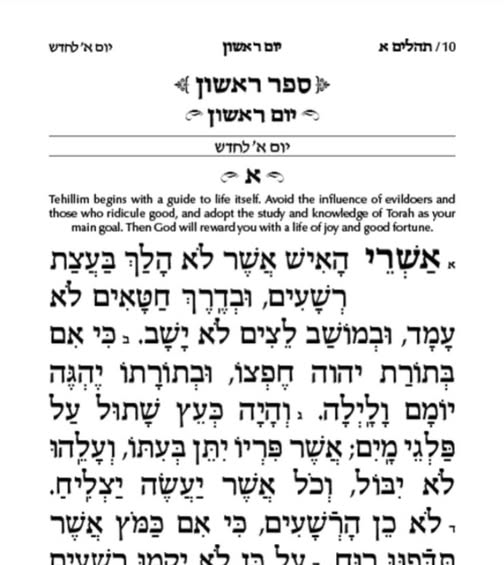 Cover of The Book of Psalms / Sefer Tehillim